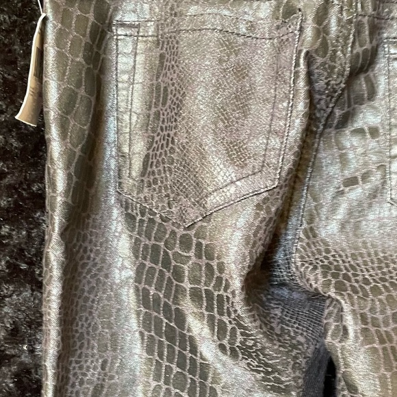 buffalo david bitton jeans black crocodile print - Picture 5 of 5